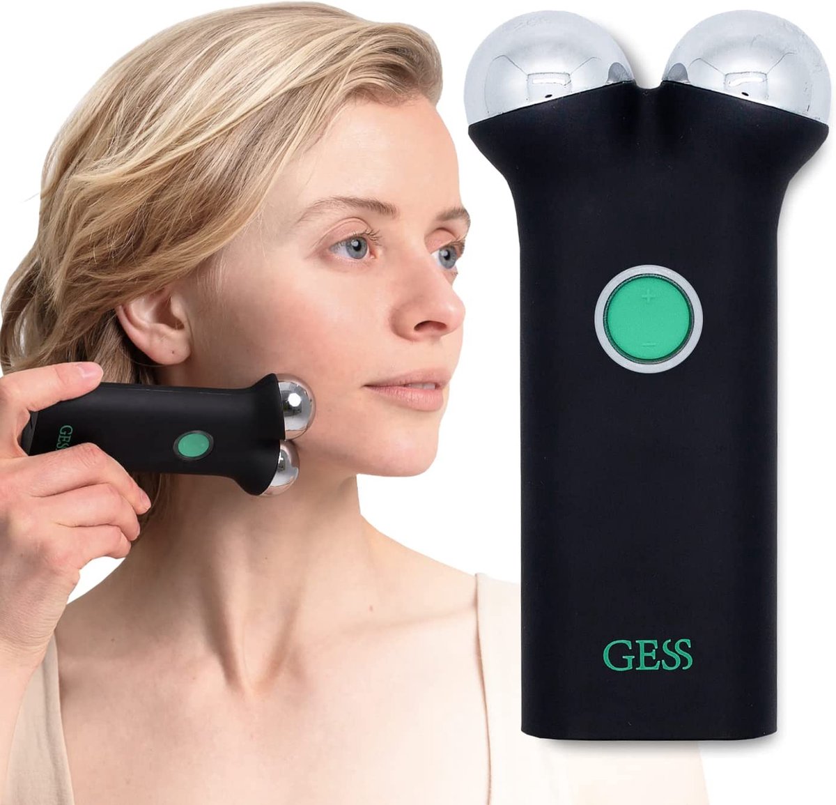 NIEUW Microstroom-gezichtslifting-apparaat + Cooling Facial Massage Stick + 1 Hydrogel oogmasker/ Gezichtsmassage / Huid Verstevigende / Rimpel Verwijderen /Nek En Gezicht Apparaat