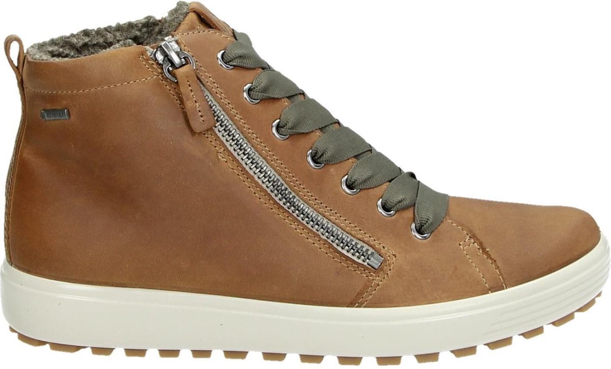 Ecco Zwarte Veterschoenen Soft 7 Tred Mid - Vindjeschoen.nl
