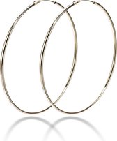 Twice As Nice Oorringen in 18kt verguld zilver, 52 mm
