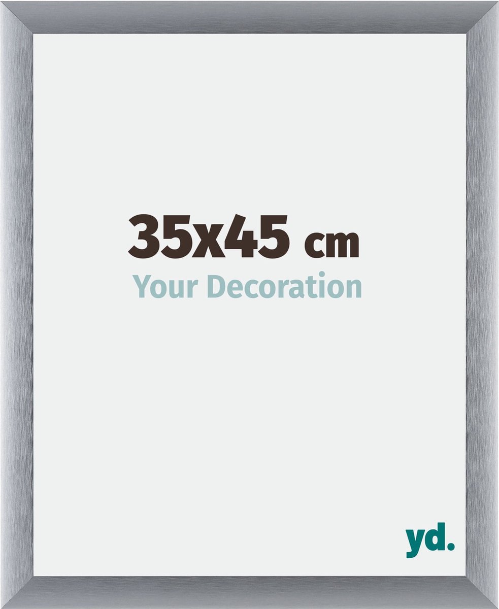 yd. Your Decoration - Fotolijst 35x45 cm - Aluminium - Zilver Geborsteld - Tucson