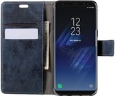 Samsung Galaxy S8 Vintage Bookcase Blauw