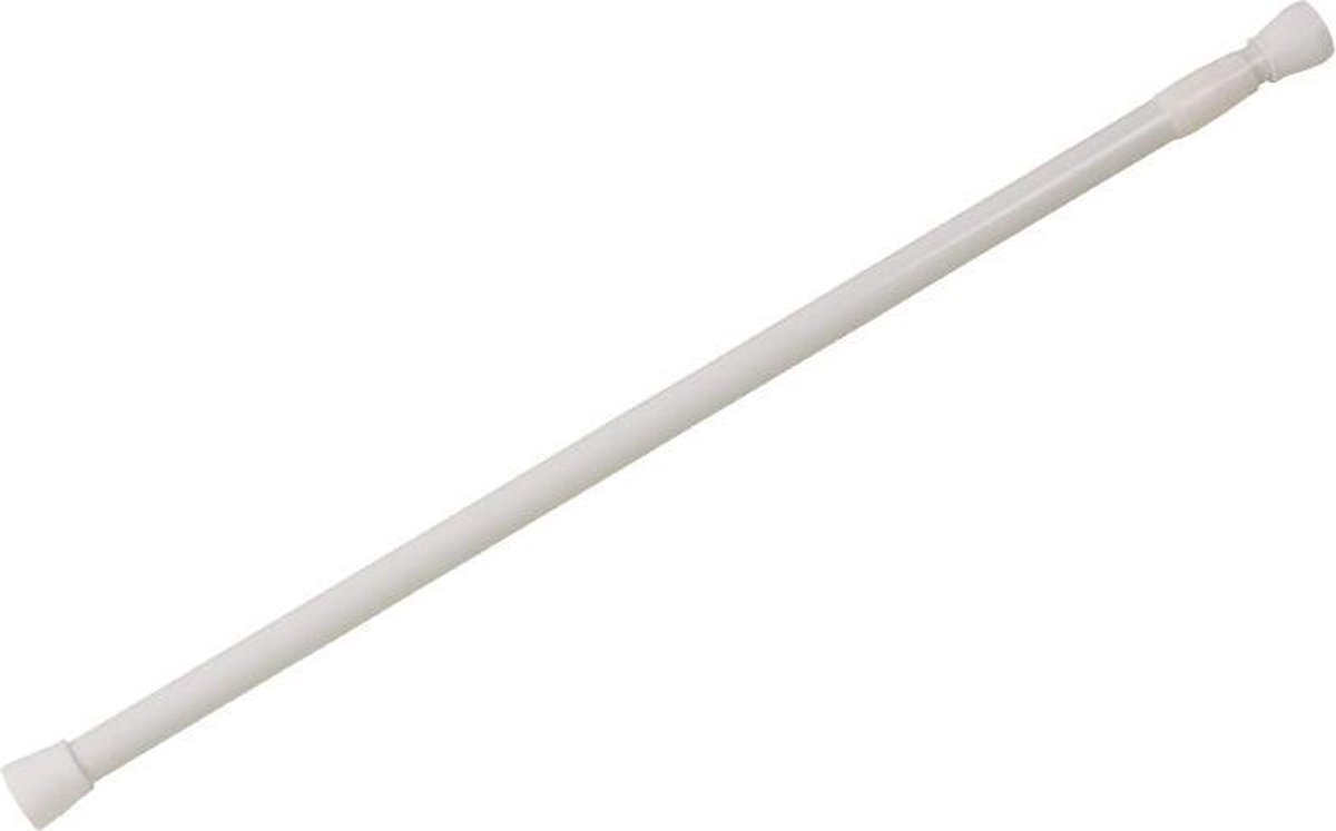 Douchegordijnstang zonder boren, uitschuifbaar 70 120 cm wit