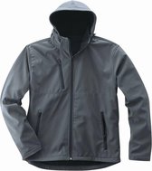 Softshell jas met fleecevoering, antraciet, maat 2XL