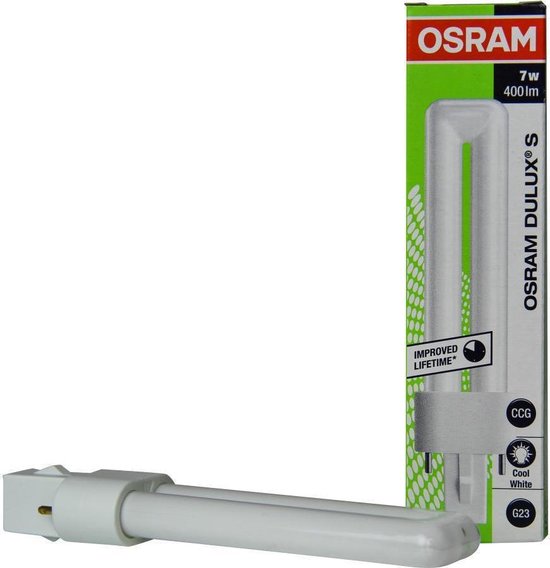 Osram Dulux S 7W 840 | Blanc froid - 2 broches