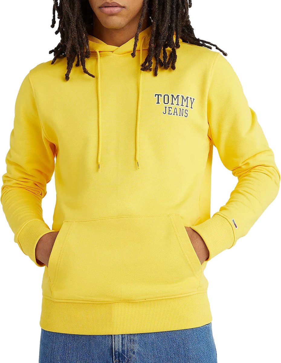 Sweater Geel Gele Tommy Hilfiger Trui Biologisch Katoen Tommy