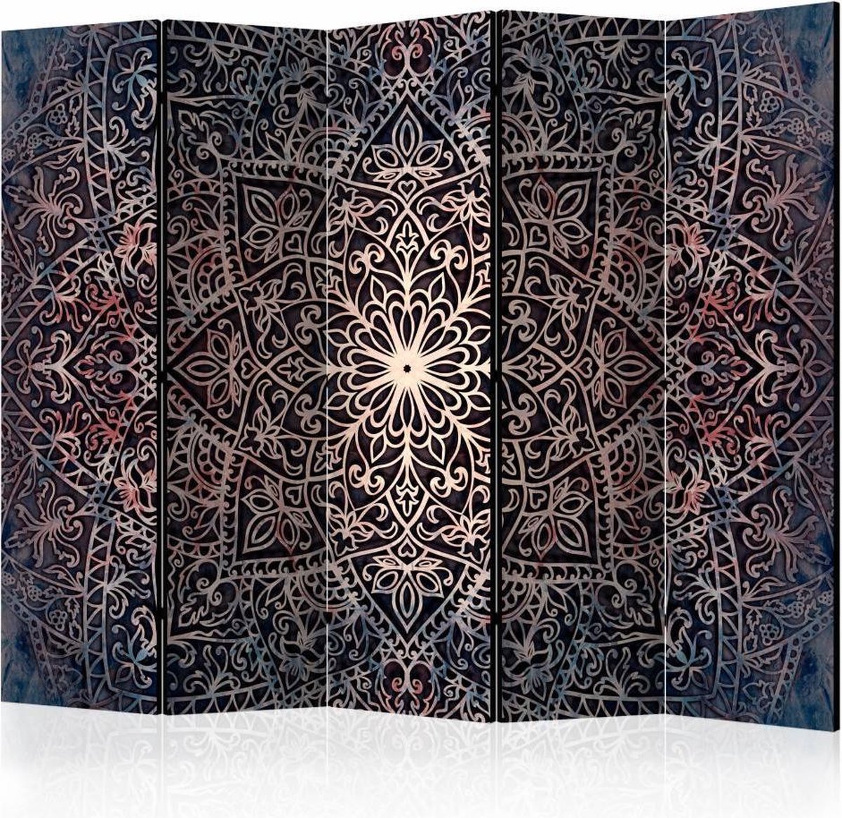 Vouwscherm / Kamerscherm - Geestelijk Fijn 225x172cm , gemonteerd geleverd, dubbelzijdig geprint