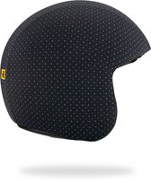 TOF SKIN - Dotted Black - losse Skin - LET OP: Past alleen op een TOF BASE HELM (Scooter helm - Brommer helm - Motor helm - Jethelm - Fashionhelm - Retro helm)