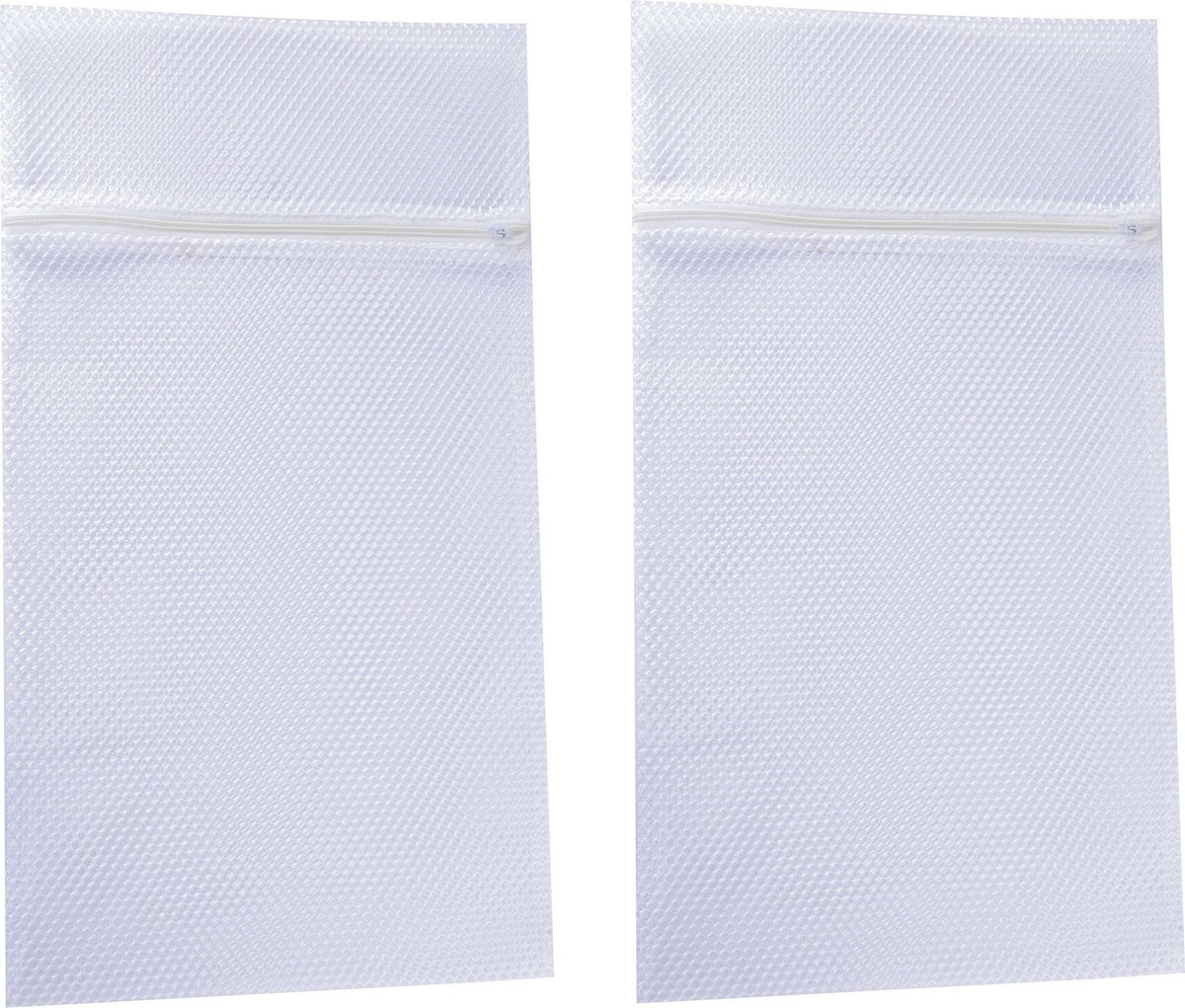 Goedkoopste MSV Waszak voor kwetsbare kleding wasgoed/waszak - 2x - wit - XL size - 60 x 90 cm