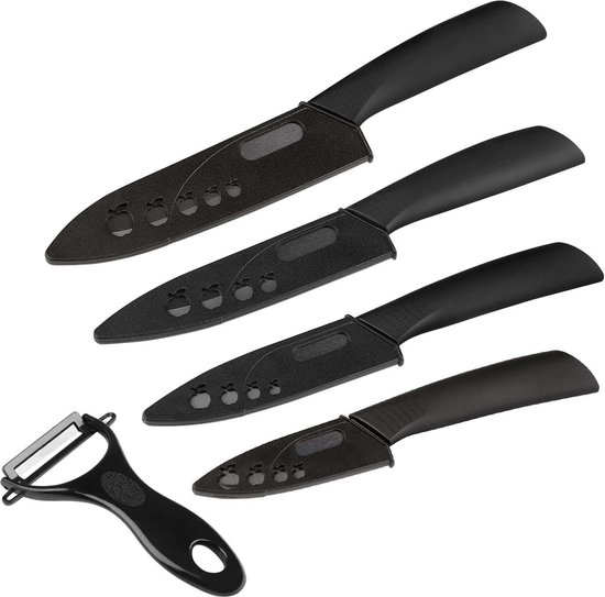 Ensemble de couteaux kiwi de cuisine 5 pièces couteau de chef lame en acier  inox