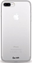 Casetastic Apple iPhone 7 Plus / iPhone 8 Plus Hoesje - Softcover Hoesje met Design - Transparant Print