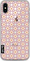 Casetastic Apple iPhone X / iPhone XS Hoesje - Softcover Hoesje met Design - Geometric Lines Sweet Print