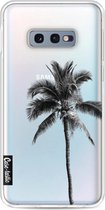 Casetastic Samsung Galaxy S10e Hoesje - Softcover Hoesje met Design - Palm Tree Transparent Print