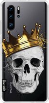 Casetastic Huawei P30 Pro Hoesje - Softcover Hoesje met Design - Royal Skull Print