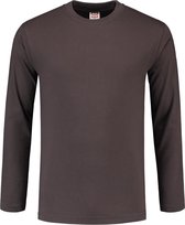 Tricorp T-shirt lange mouw - Casual - 101006 - Donkergrijs - maat L