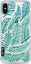 Casetastic Softcover Apple iPhone X - Turquoise Fronds