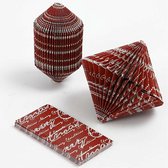 Boek vouwen. afm 4.5x9 cm. 80 gr. 6 stuk/ 1 doos