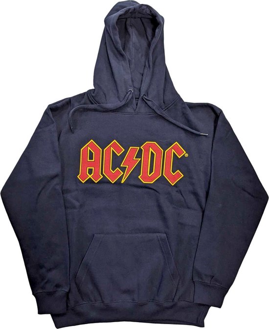 AC/DC - Logo Hoodie/trui - L - Blauw