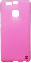 Huawei P9 2018 siliconenhoesje Roze Siliconen Gel TPU / Back Cover / Hoesje