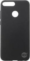 Zwarte Siliconen Gel TPU / Back Cover / hoesje Huawei P Smart