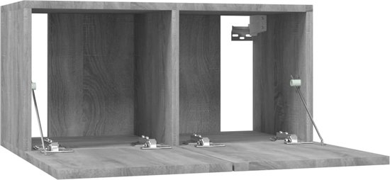 Oven zag enz ModernLife' - Tv-hangmeubels 3 st 60x30x30 cm bewerkt hout grijs sonoma  eiken | bol.com