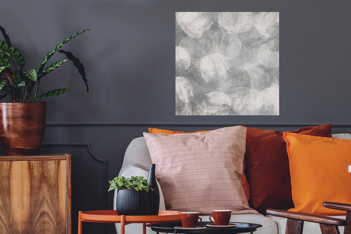 Abstract - Verf - Grijs - Schilderij