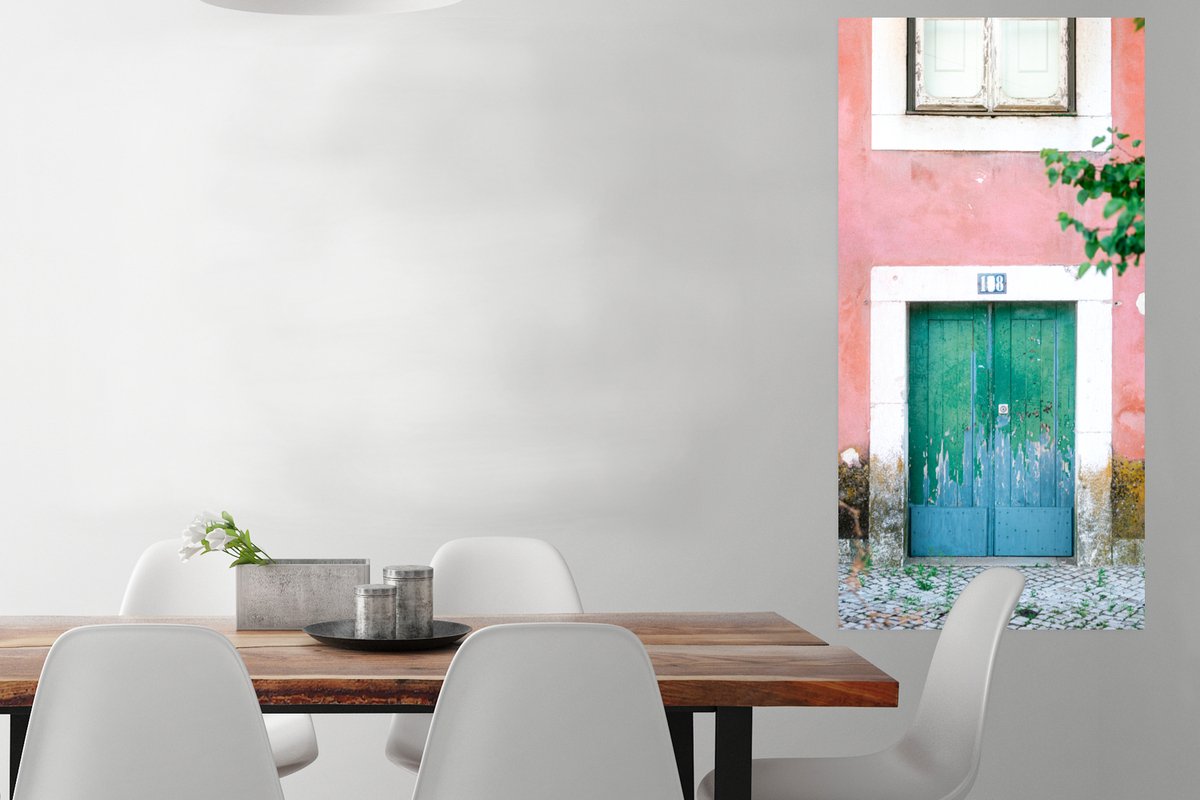 Deur - Groen - Roze - Verf