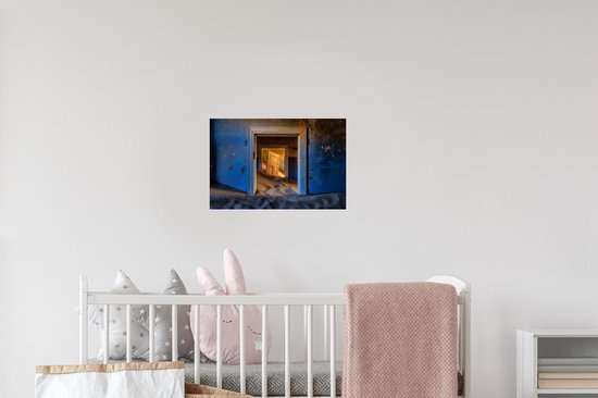 Stickers muraux - Film autocollant - Sable - Blauw - Porte - Architecture - 30x20 cm - Film adhésif - Stickers muraux chambre d'enfant - Papier peint autocollant - Papier peint autocollant - Film autocollant