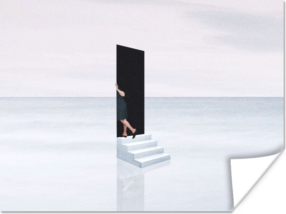 Vrouw - Trap - Abstract - Deur