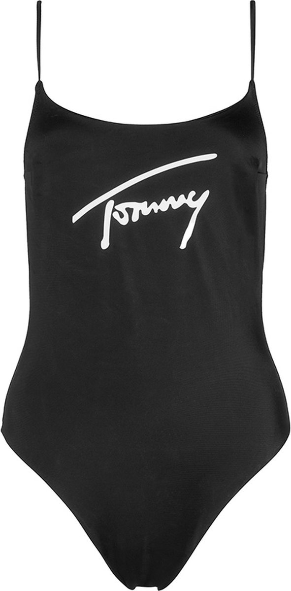 Tommy Hilfiger dames tommy jeans badpak signature zwart - S