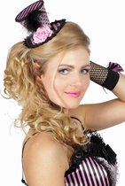 Hoge hoed mini roze