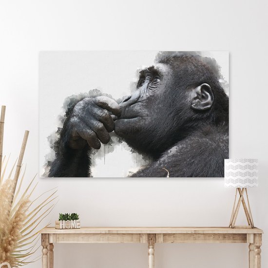 Schilderij Chimpansee