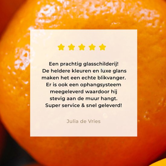 MuchoWow® Peinture sur verre 120x80 cm - Peinture sur verre acrylique - Mandarines brillantes en tas - Photo sur verre - Peintures