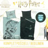 Housse de couette Harry Potter Glow in the Dark - Simple - 140 x 200 cm - Katoen