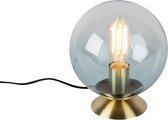 QAZQA pallon - Lampe de table - 1 lumière - H 230 mm - Blauw