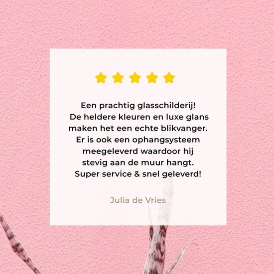 MuchoWow® Glasschilderij 20x40 cm - Schilderij acrylglas - Zomer - Roze - Planten - Foto op glas - Schilderijen
