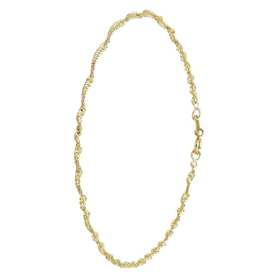 Bracelet 9 carats torsion gourmande