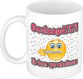 Bellatio Decorations Geslaagd cadeau mok - sprakeloos - keramiek - Ca. 300 ml