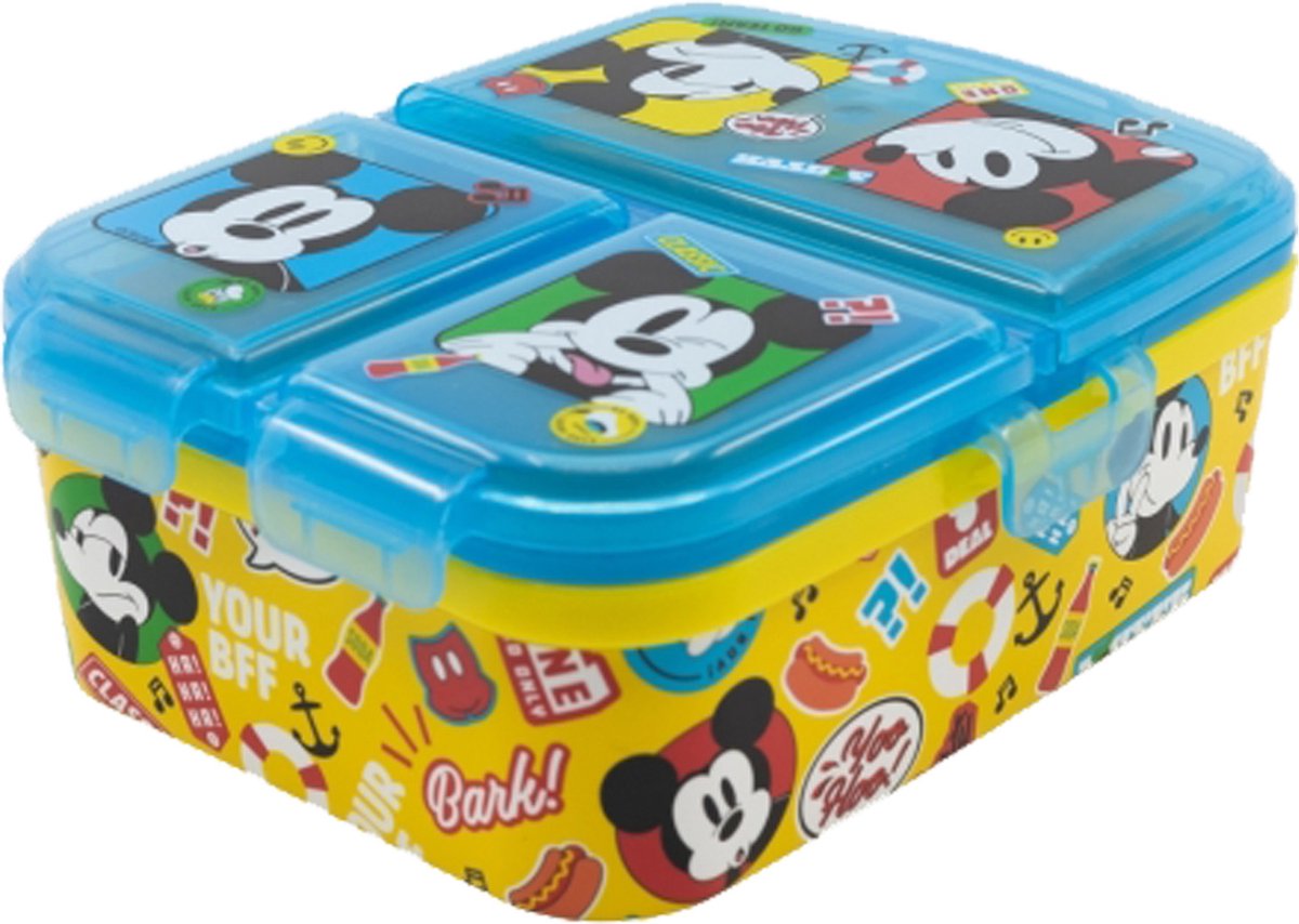 Mickey Mouse Lunchbox met Meerdere Compartimenten