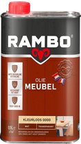 Rambo Meubel Olie Transparant Mat - Hoge Kwaliteit - Beschermt het Hout - Kleurloos - 0.5L