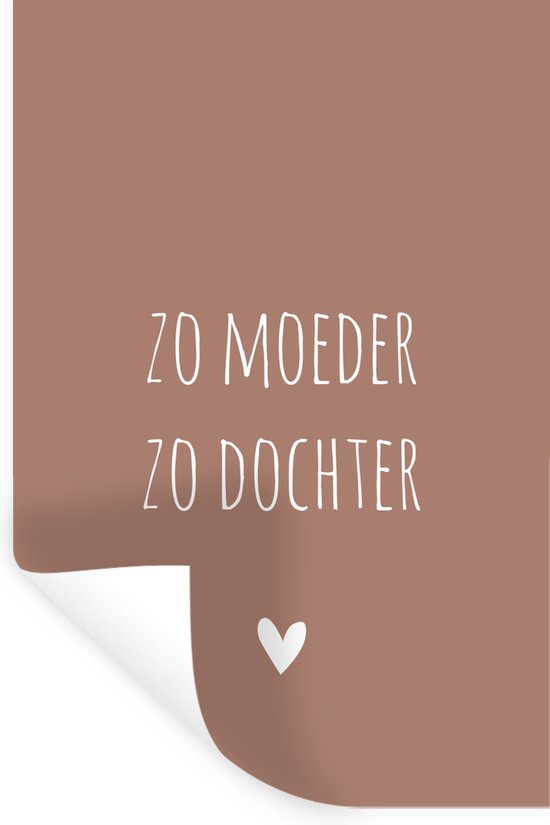 Stickers muraux - Film autocollant - Telle mère telle fille - Fille - Maman - Dictons - Citations - 80x120 cm - Film adhésif - Stickers muraux chambre d'enfant - Papier peint autocollant - Papier peint autocollant - Film autocollant