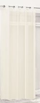 JEMIDI Rideau à Oeillets 140 cm x 245 cm Rideau à Oeillets Transparent Rideau à Oeillets Décoratif Shine Fenêtre Écharpe Rideau à Oeillets Rideau Décoratif pour Salon Chambre D'enfants Chambre Champagne