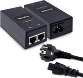 kwmobile PoE Injector - Power over Ethernet 48V 24W - 100 Mbps - IEEE 802.3af - Stroomtoevoer en dataverbinding via netwerkkabel