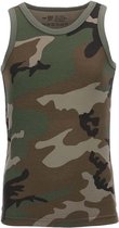 Kindersinglet - mouwloos shirt camouflage-122/128