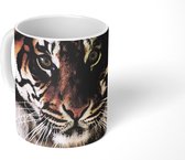 Mok - Tijger - Kop - Zwart - 350 ML - Beker
