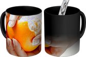 Magische Mok - Foto op Warmte Mok - Sinaasappel - Shirt - Fruit - 350 ML