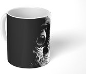 Mok - Oog - Paard - Zwart - Wit - 350 ML - Beker