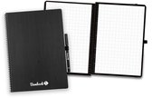 Bambook Classic uitwisbaar notitieboek - Softcover - A4 - Geruite pagina's - Duurzaam, herbruikbaar whiteboard schrift - Met 1 gratis stift