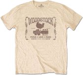 Woodstock Heren Tshirt -M- Since 1969 Geel