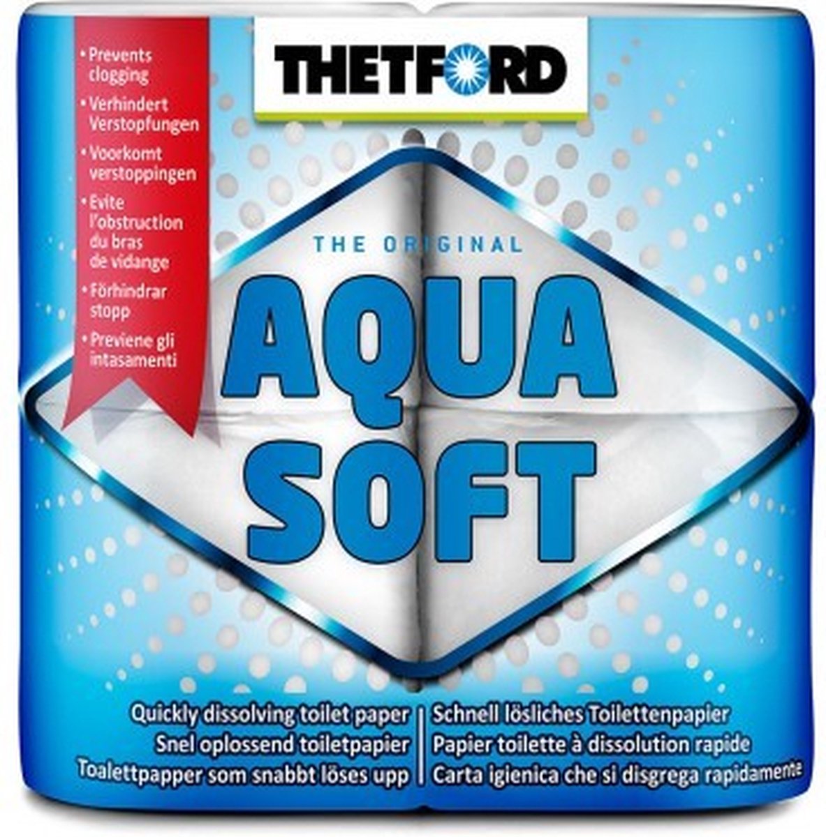 Thetford Aqua soft toiletpapier - 4 Rollen | bol.com