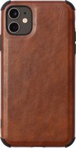 Mobiq - Rugged PU Leather Case iPhone 12 Mini 5.4 inch | Bruin